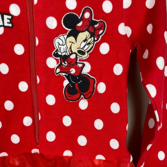 Disney Minnie Mouse Red White Polka Dot Girls Toddler Size 2-3 Years. - Picture 9 of 10